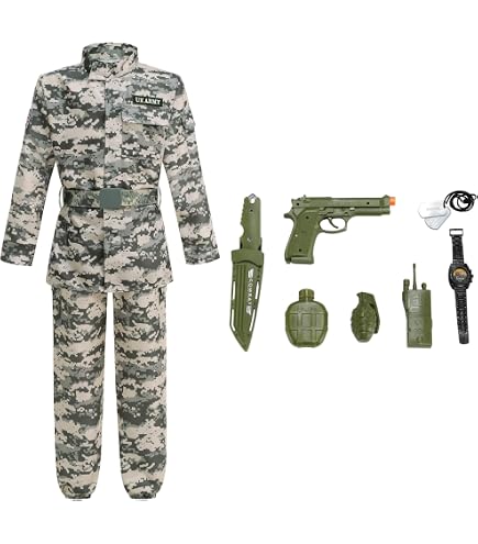 Amazon.com: Adult Battle Soldier Costume | Mens Modern Camouflaged